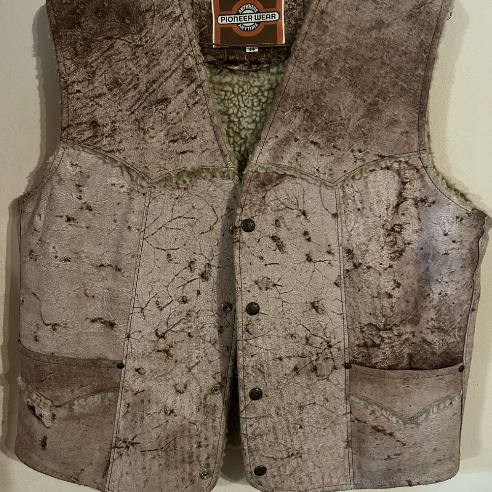 PIONEER Brown Shearling Vest